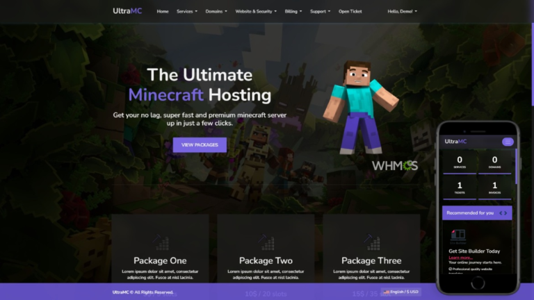 6 Best Minecraft server website templates in 2023